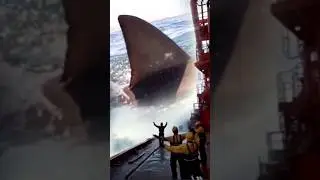 The appearance of a hunting megalodon shark fin #shark #amazing #megalodon