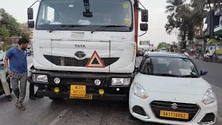 Accident Between Truck And Tourist Taxi At Peddem Junction Mapusa!!