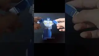 Blue Robot Vehicle Papercraft - #dbbot #1 #papercraft video out now