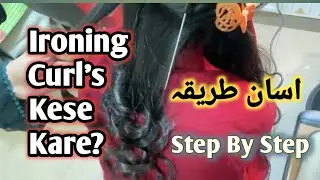 How To Curl Hair With Ironing||Demo Hair Curl||Right Way To Curl With Straightner