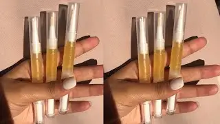 Step by Step: How to make Yellow Pina Colada Lipgloss 🍍 💛