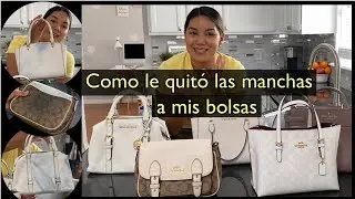 Como le quit&oacute; las manchas a mis bolsas | Calando diferentes productos para quitar manchas