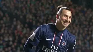La Panenka d' IBRAHIMOVIC (19' pen) - AS Saint-Etienne - Paris Saint-Germain (2-2) / 2012-13