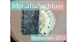 Monatsabschluss September 2022🌈 #budgetplanung #cashstuffing #budget