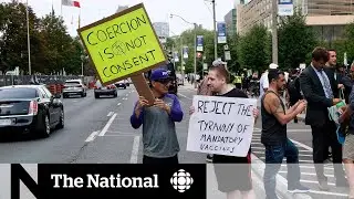 Protesters rally against vaccine mandates, passports outside hospitals