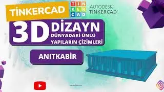 3D Tinkercad ile 3D Basit Anıtkabir Yapın | 3D modelleme Nasıl yapılır ve tasarlanır