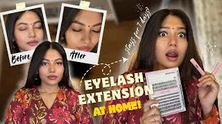 DIY Lash Kit First Impression | Cloud & Clay | Beginner Friendly? #simplymaitri #lashextensions