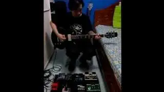 Messing with my song. Using Mi audio Tubezone, Boss SL20 slicer,