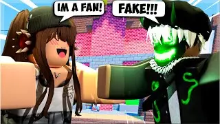 I Stream Sniped My BROTHER As A FANGIRL In Roblox Bedwars...