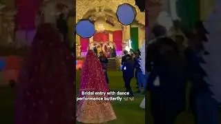 bridal entry with dance performance butterfly 🦋🦋🦋#danceperformance #dance #wedding