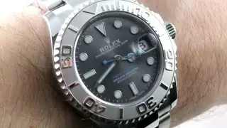 Rolex Yacht Master 37mm DARK RHODIUM 268622 Platinum Stainless Steel Luxury Watch Review