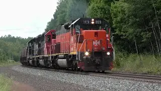 Chasing BL&E SD40T-3 & Epic EMD trio on the Missabe Sub & Twin Ports August 2023