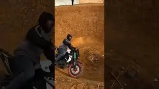 This man's bike fell into a pit #shorts