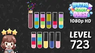 Water Sort Quest Level 723 Solution 🧪