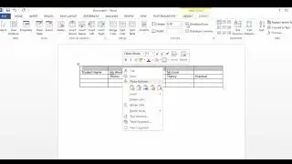 HOW TO EDIT TABLE IN MS WORD