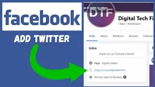 How To Add Twitter Link To Facebook Page (LAPTOP/PC) 2025