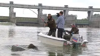 Pecanje soma na reci Po I deo - Italija - Varaličarenje | Fishing big catfish in Italy