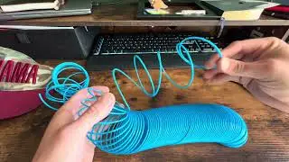 How to untangle a very small knot and salvage a bad knot in a slinky