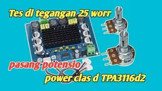 cara pasang potensio pada power TPA3116d2