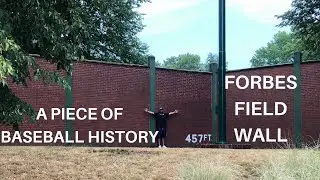 Forbes Field Wall In Pittsburgh Tour | Piece of Baseball History | Professional Baseball Opening Day