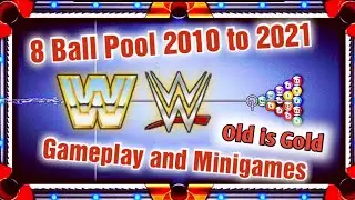8 Ball Pool 2010 To 2021 Gameplay and Minigames || Miniclip 8 Ball Pool