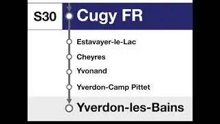 annonces CFF • S30 • Fribourg/Freiburg – Payerne – Yverdon-les-Bains