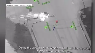 WATCH: North Port Police car flips during high-speed chase
