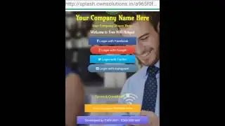 Social WiFi Hotspot Splash Page Demo