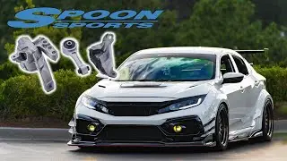 SPOON Engine & Transmission Mount Set for the Honda Civic Type-R FK8 [Unbox | Install | Impression]