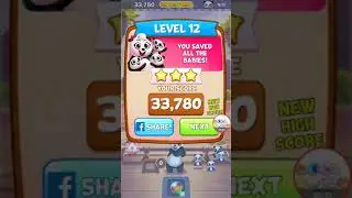 Panda Pop Level 11 12 13 No Boosters Puzzle Gameplay