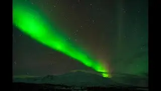Northern Lights in Sn&aelig;fellsj&ouml;kull National Park, Sn&aelig;fellsnes, Western Iceland