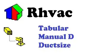 Elite Software Rhvac for ACCA Manual J, D, and S Calculations - Tabular Manual D Ductsize Overview