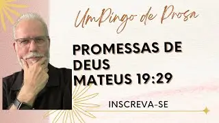 Um Pingo de Prosa - Promessas de Deus - Mateus 19:29