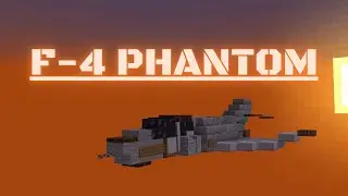 Minecraft: How to build a Fighter Jet in Minecraft (F-4 Phantom) Minecraft Fighter Jet Tutorial