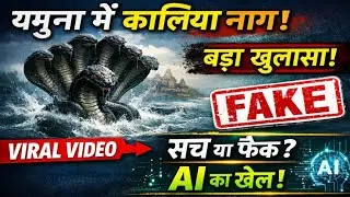 कालिया नाग वापस आया? यमुना नदी का Viral Video Fake निकला | बड़ा खुलासा Yamuna Nadi Mein Kaliya Naag 