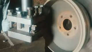 Drum face repairing by lathe machine 