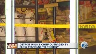 Detroit Police Chief outraged by slow response to robbery