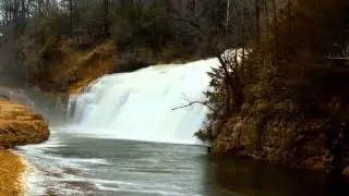 Thunder Bay waterfall-Lake Galena Illinois time lapse