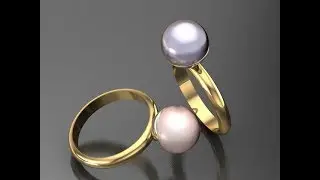Simple Pearl Ring (matrix Gemvision)