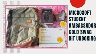 Unboxing Microsoft Student Ambassador Gold Gold Swag Kit | amit tomar talks