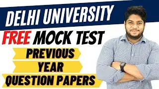 Delhi University 🔥🔥 How to Download Previous year Question Papers and Free Mock Test for DUET 2021