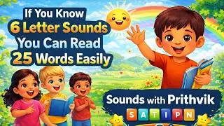 👉 Phonics for Kids | First Sounds | 25 Easy Words to Read