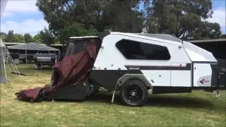 Setting up the Mitchell camper