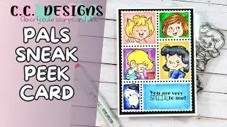 🚨 NEW Pals Stamp Set REVEAL! Must-Try A6 Postage Collage Card Idea! 😍✨