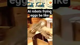 POV cooking eggs with an ai robot #shorts