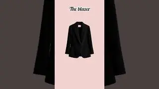Elegant Black Blazer Outfit 🖤 | Chic Party & Office Look | Fashion Shorts#outfit #classylook