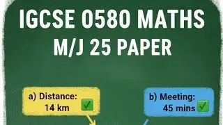 ​IGCSE Maths 0580 Travel Graph Tutorial Ky Cycles to a Meeting May June 2025 Paper 11|#viral #maths