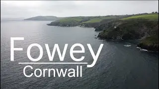 Drone flight. Fowey, Cornwall. UK