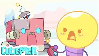 Cubemelt e o Rob&ocirc; da Neve Maluco ❄️🤣 Desenho Infantil | Hooplakidz Tv Brasil