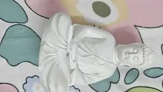#meesho#decor#white#buddha#statue#idol#poly resin#clay#home#handcrafted#fancy